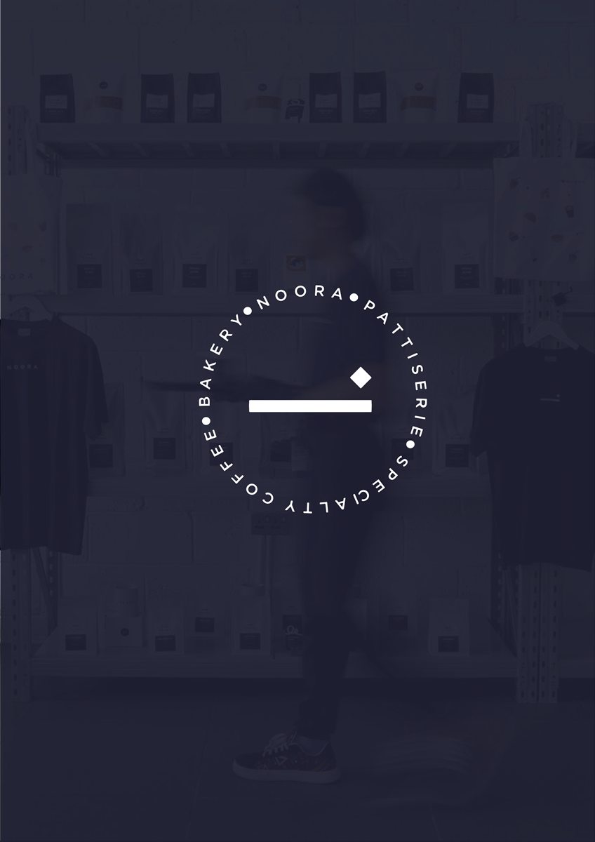 The front side of the Noora Cafe printed profile.